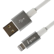 i-gota 愛購它 Lightninig 強韌抗拉15W認證線 USB A to Lightning 鋁合金材質接頭, 1.2m, MFAL-12, 1條