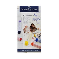 FABER-CASTELL 輝柏 軟性粉彩條 長型, 12色, 1組