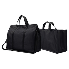 FLOWBEBE 尿布托特包組, 托特包 40*30*15cm+分隔內袋 36*20*12cm, 黑色