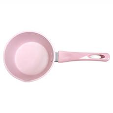 TRIARROW 三箭牌 特厚加底牛奶鍋, 粉色, 14cm, 1個, MIY-14P