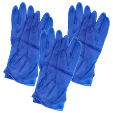 TOWa 萬用手套 PVC 防滑抗油汙 萬用家事 薄型 藍色, L, 3雙