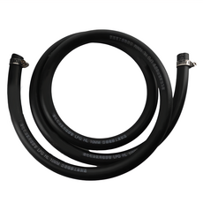 Elephant Waters 沐象 3分高壓橡膠瓦斯管附束環 - 5尺, 0733, 黑色