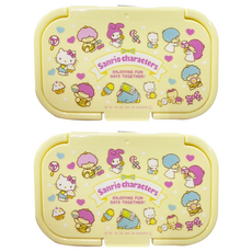 Sanrio 三麗鷗 濕紙巾黏貼蓋, 2個, 黃色