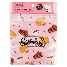 Hello Kitty 凱蒂貓 夾鍊袋 18.5x17cm 中(M) 收納袋, 5枚, 1組