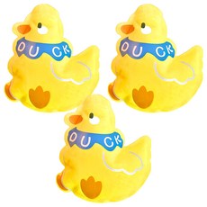 泰迪植絨熱水袋 17.5 x 16.5cm 黃色鴨鴨款 40g 180ml, 3個