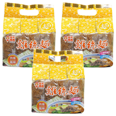 譽方媽媽 雞絲麵 5入 Set, 肉燥風味, 口感細緻Q彈, 300g, 3袋