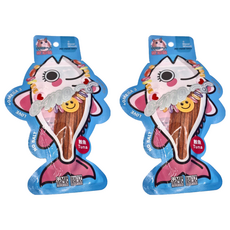 歐姆貓 胖胖魚鮪魚條 真肉製成 寵物零食, 25g, 2袋