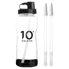 10 Degree CELSIUS 吸管水壺套裝 水壺1入+替換吸管2入, 黑色, 2L, 1組