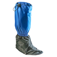 犀牛 805 便利鉤綁腿 Abletex透氣防水布料 210丹尼厚PU尼龍布料 拉鍊式設計 鞋底鬆緊繩 台灣製造 藍色, 大型(40cm), 顏色隨機, 1個