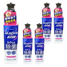 LION 獅王 CHARMY Magica 速乾洗潔精，崩解油汙 輕鬆洗淨, 220ml, 5瓶