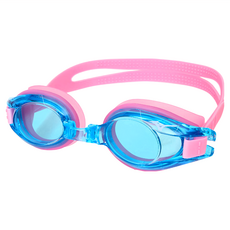 Mizuno 美津濃 兒童泳鏡 抗UV N3TFB60000, 藍色 + 粉色, 1個