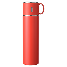 三次方 316不銹鋼手提保溫瓶, 1個, 580ml, 紅色