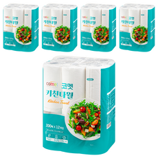 comet 廚房紙巾 200張, 5包, 12捲