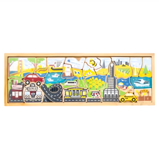 BeginAgain 木質拼圖 繁華城市, unisex, 1個
