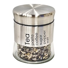 優得 英倫玻璃罐, 400ml, 耐熱玻璃/不銹鋼罐身, 不銹鋼上蓋, 1個