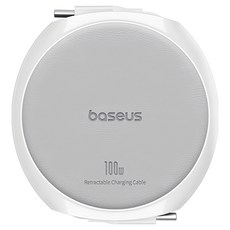 Baseus 倍思 明途系列 隨意拉伸快充傳輸線 Type-C-Type-C 100W, 皓白色, 1m, 1條