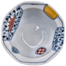 佐和陶瓷 繪彩球八角珍味缽, 日本制瓷器, XL13104-37A, 1個