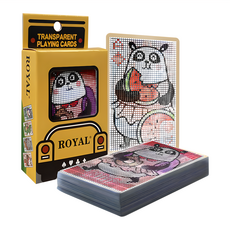 ROYAL 樂友 童趣透明馬賽克防水撲克牌, 貓熊, 1個