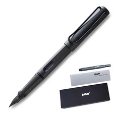 LAMY Safari 鋼筆套裝 F尖 炭黑色, F