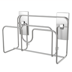 3M Command 無痕金屬防水收納系列 鍋蓋砧板架 美國設計款, 銀色, 1個