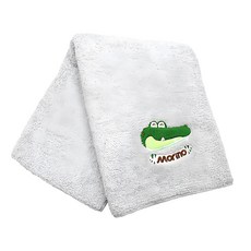 MORINO 摩力諾 超細纖維貼布繡抗菌浴巾 MO824, 鱷魚 灰色, 1條