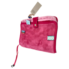 Snoozebaby 寶寶濕紙巾行動收納袋/ 菊化粉 100%棉 可搭配推車使用, 紅色, 1個