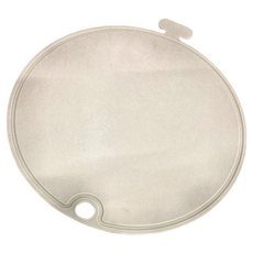 SKATER 可彎曲丸形矽膠砧板, 灰色, 1個