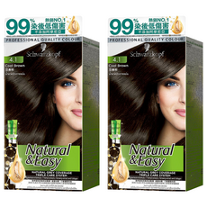 Schwarzkopf 施華蔻怡然植萃染髮霜, 4.1 亞麻棕, 2組