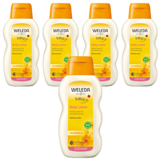 WELEDA 薇蕾德 金盞花身體乳 200ml, 鎮靜敏感肌膚, 新生兒適用, 5瓶