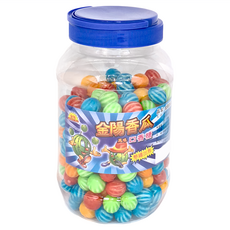 金陽 香瓜風味口香糖 240顆,768g,1罐 - 清新香甜，口感Q彈