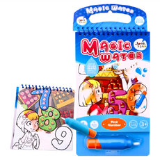 Joan Miro 神奇畫布塗鴉本 數一數, 兒童水畫冊, 手提設計 攜帶方便, 線圈裝訂