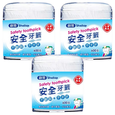 Shallop 刷樂 安全牙籤, 600支, 3盒