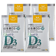 Angel LaLa 天使娜拉 頂級複方維生素D3+硒 600IU, 30顆, 600mg, 4罐