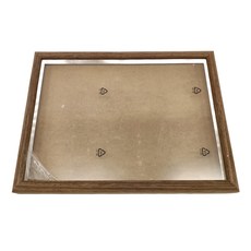 LifeShopping 簡約木紋桌框, A4/胡桃木色, 1個