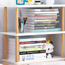 小麥購物 木質收納架 30cm 1619g C379, 白色, 3層