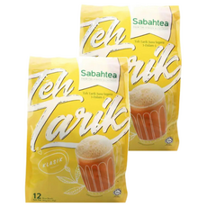 SABAH TEA 沙巴茶牌 南洋拉茶風味香滑奶茶 三合一 經典原味, 30g, 12包, 2袋