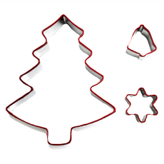 TRIARROW 三箭牌 創意手繪聖誕樹餅乾模具套組，3個, 8725S, 1組