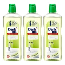 DENK MIT ESSIGREINIGER APFEL 除垢清潔劑，濃縮除垢力，適用於廚房和浴室，蘋果醋, 1L, 3瓶