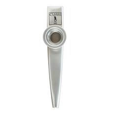 CLARKE KAZOO 金屬卡祖笛, 附收納袋, 方便攜帶, 容易上手, 樂趣無窮, 適合各年齡層, 英國產, 銀色, 1個