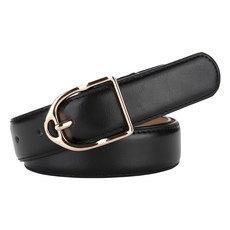 真皮牛皮帶女士合金針釦寬腰帶 帶身總長105cm – 紅色/藍色/黑色/卡其/白色/棕色/灰色/咖啡色, 105 x 2.8cm