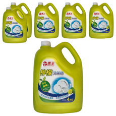 KINGEAGLE 鷹王 檸檬洗碗精, 4kg, 草本檸檬, 潔淨清爽不油膩, 6桶