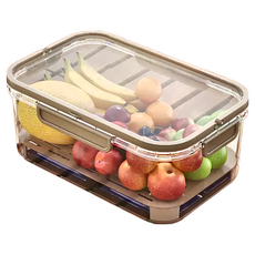 APEX 手提保鮮盒 密封防漏 瀝水隔層 透明可視, 1個