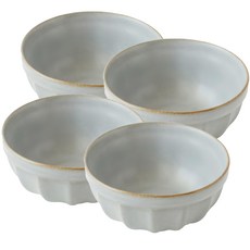 JUST HOME 覓靜陶瓷拉麵碗 5750-03C 7吋, 4個, 柔灰色