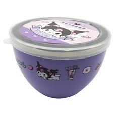 Sanrio 三麗鷗 酷洛米單柄不鏽鋼蓋碗 600ml, 1個, 紫色