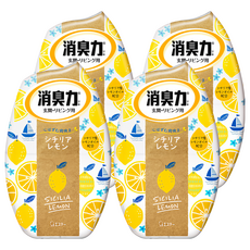 ST 雞仔牌 部屋消臭力 芳香消臭劑-西西里檸檬，400ml，玄關/客廳用, 4瓶
