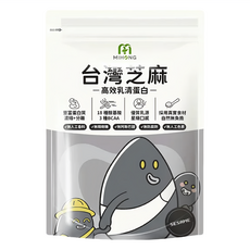 MIHONG 米鴻生醫 高效乳清蛋白 台灣芝麻,500g,補充蛋白質、增強體力, 1袋