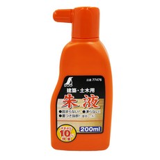 SHINWA 鶴龜 朱液-紅 200ml 墨汁 墨斗用 墨線用 各式打墨作業, 1瓶