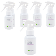 O'right 歐萊德 沁涼頭皮清新噴霧, 輕便瓶身噴槍設計 隨身攜帶方便 調理淨化頭皮, 50ml, 6瓶