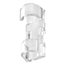 FaSoLa 多用途一字型透明卡扣理線器, 適用於直徑0.4-1公分線材，配備強力黏膠，穩固不易脫落, 小號, 3組