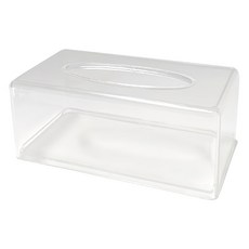 comet 壓克力衛生紙盒 22 x 12 x 9cm, 透明色, 1個